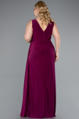 Robe De Soirée Grande Taille Longue Prune ABU4968