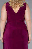 Robe De Soirée Grande Taille Longue Prune ABU4968