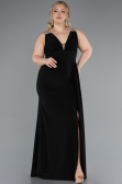 Robe De Soirée Grande Taille Longue Noir ABU4968