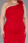 Robe De Soirée Grande Taille Longue Rouge ABU4892