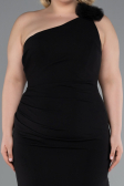 Robe De Soirée Grande Taille Longue Noir ABU4892