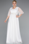 Robe Grande Taille Longue Blanc ABU4887