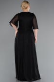 Robe Grande Taille Longue Noir ABU4887