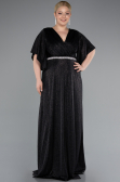 Robe Grande Taille Longue Noir ABU4914