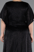 Robe Grande Taille Longue Noir ABU4914