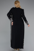 Robe de Soirée Grande Taille Longue Noir ABU4936