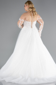 Robe de Mariée Grande Taillev Longue Blanc ABG041