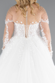 Robe de Mariée Grande Taillev Longue Blanc ABG041