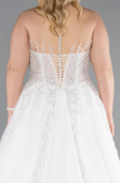 Robe de Mariée Grande Taillev Longue Blanc ABG040