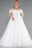 Robes de Mariage Longue Blanc ABG126