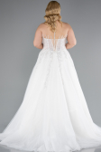 Robe de Mariée Grande Taillev Longue Blanc ABG040