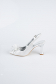 Chaussure de soirée Coupe Au Laser Argent MJ9003