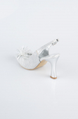 Chaussure de soirée Coupe Au Laser Argent MJ9003