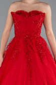 Robe De Soirée De Créateur Longue Rouge ABU4431