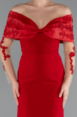 Robe de Soirée Longue Rouge ABU4343