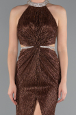 Robe De Soirée Longue Brun ABU4324