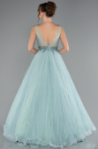 Robe De Soirée Longue Menthe ABU2131
