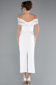 Robe De Soirée Midi Blanc ABK2212