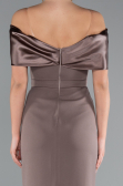 Robe De Soirée Midi Brun ABK2212