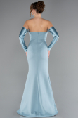 Robe Queue De Poisson Longue Turquoise ABU4637