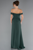 Robe de Soirée Longue Mousseline Émeraude ABU4925