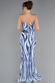 Robe de Soirée Longue Bleu ABU5024