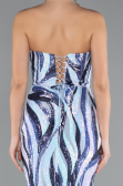 Robe de Soirée Longue Bleu ABU5024