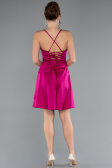 Robe de Cérémonie Courte Satin Fushia ABK2366