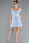 Robe de Cérémonie Courte Bleu clair ABK2365