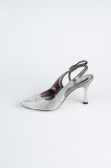 Stiletto Coupe Au Laser Platine MJ4102
