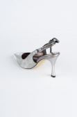 Stiletto Coupe Au Laser Platine MJ4102
