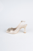 Chaussure de soirée Coupe Au Laser Or MJ9003