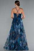 Robe de Soirée Longue Vert Pétrole ABU5053
