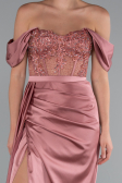 Robe De Soirée Satin Longue Pelure D'oignon ABU5034