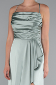 Robe de Cérémonie Courte Satin Menthe ABK2366