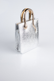 Sac de Soirée A motifs Argent KC143