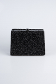 Sac de Soirée Luxe Pierreux Noir KC701