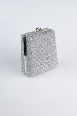 Sac de Soirée Luxe Pierreux Argent KC702