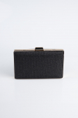 Sac De Soirée Luxe Argenté Noir-Or SH801