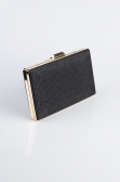 Sac De Soirée Luxe Argenté Noir-Or SH801