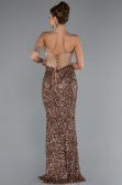 Robe Queue de Poisson Longue Squameuse Cuivre ABU4790