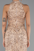 Robe De Soirée Longue Or ABU4791