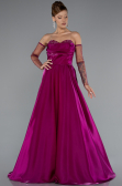 Robe De Soirée Longue Fushia ABU3604