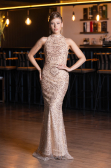 Robe De Soirée Longue Or ABU4791