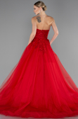 Robe De Soirée De Créateur Longue Rouge ABU4431
