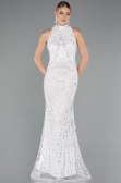Robe De Soirée Longue Blanc ABU4791