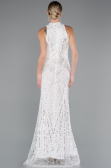 Robe De Soirée Longue Blanc ABU4791