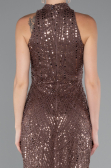 Robe De Soirée Longue Brun ABU4791