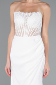 Robe De Soirée Longue Blanc ABU5001