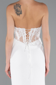 Robe De Soirée Longue Blanc ABU5001